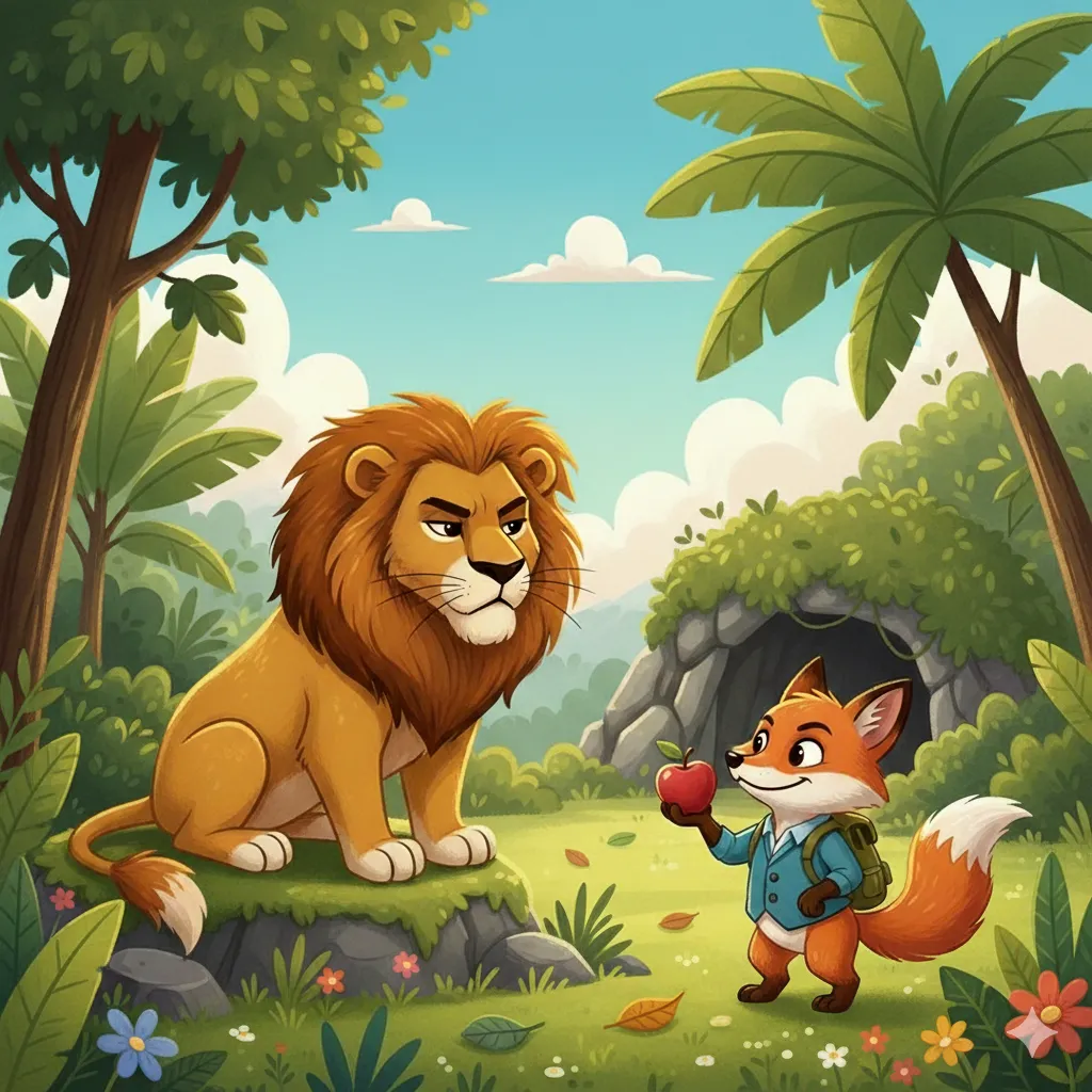 شیر اور چلاک لومڑی